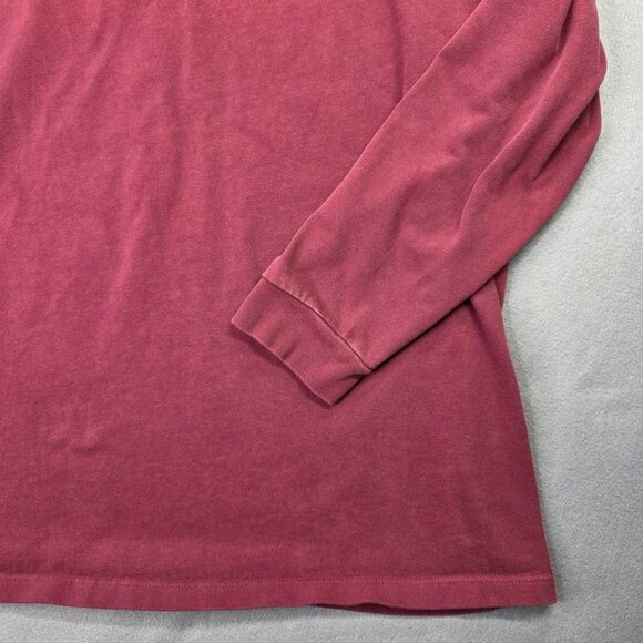 Brooks Brothers Pullover Mens 2XLT Red Navy Quarter Zip Long Sleeve Cotton Shirt - Picture 4 of 10